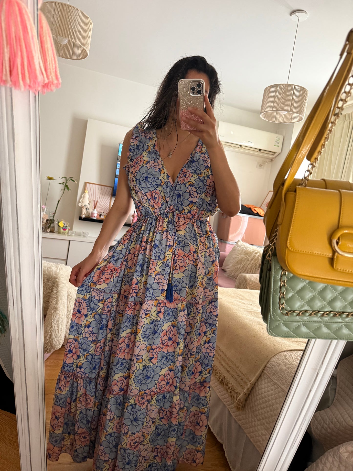 Vestido largo floral