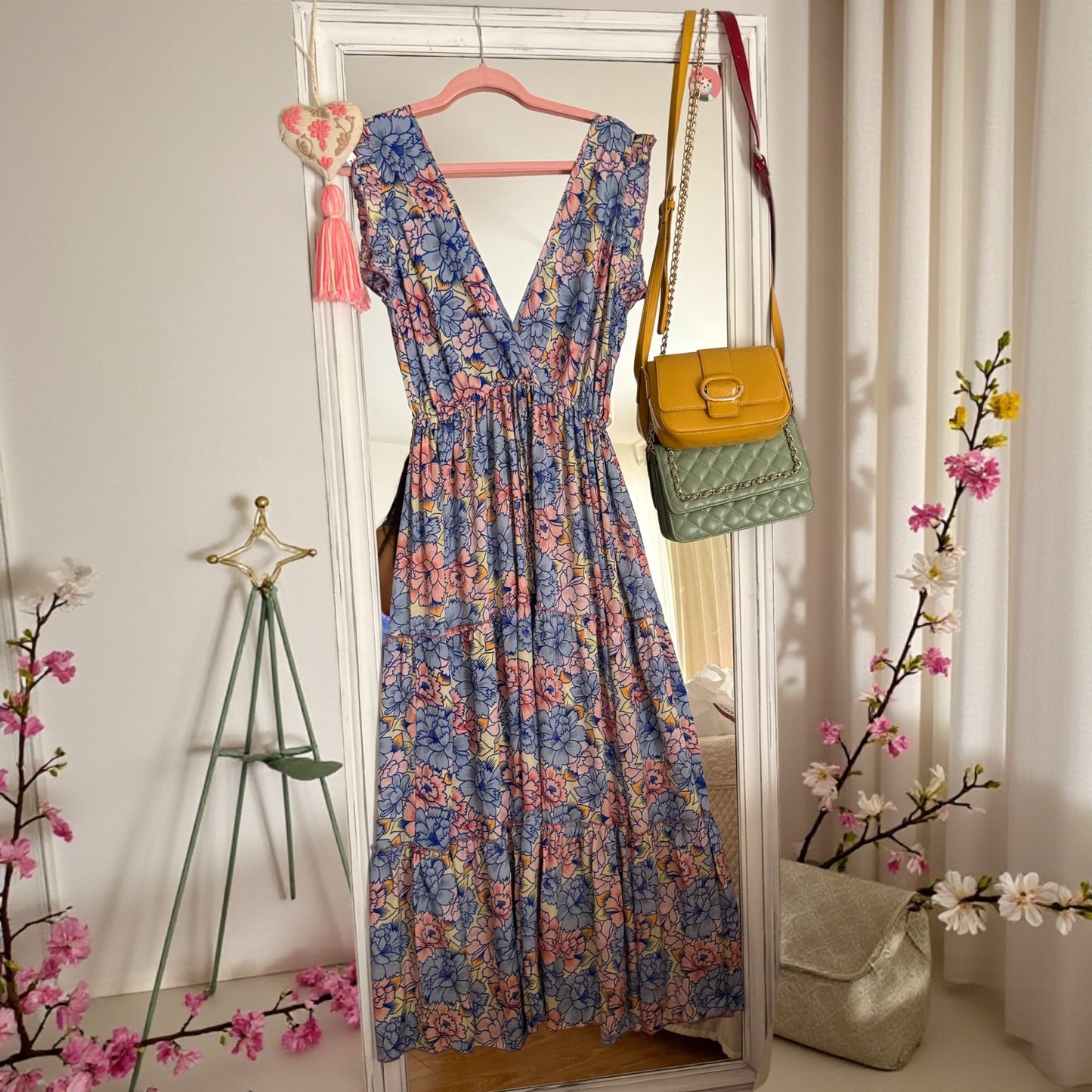 Vestido largo floral