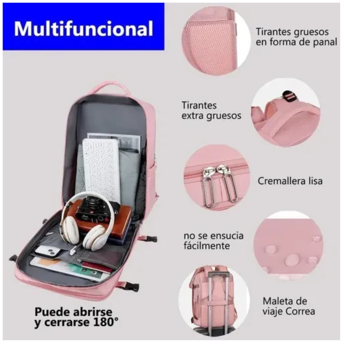 Mochila de Viaje Grande 3 en 1